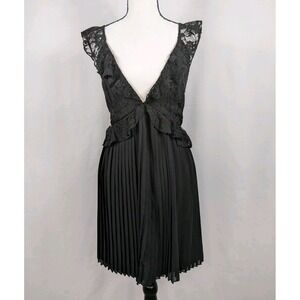 Y2K Babydoll Top Size XL Lace Trim Long Fairy Romantic Whimsigoth Coquette 2853